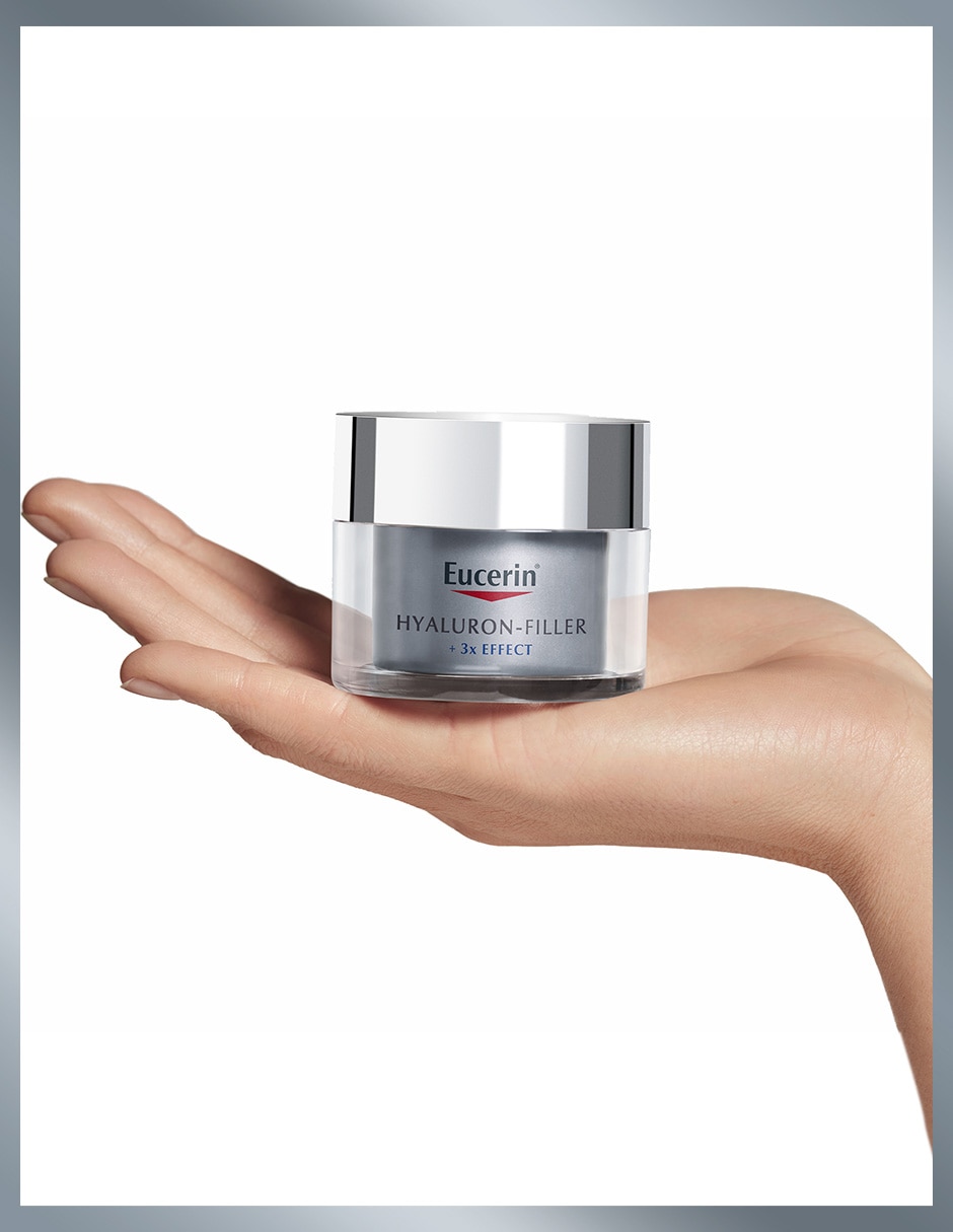 Crema facial recomendada para reafirmar de noche Hyaluron-Filler Eucerin todo tipo piel
