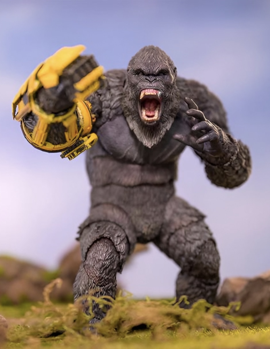 Figura de colección articulada godzilla vs kong: the new empire king kong estándar hiya