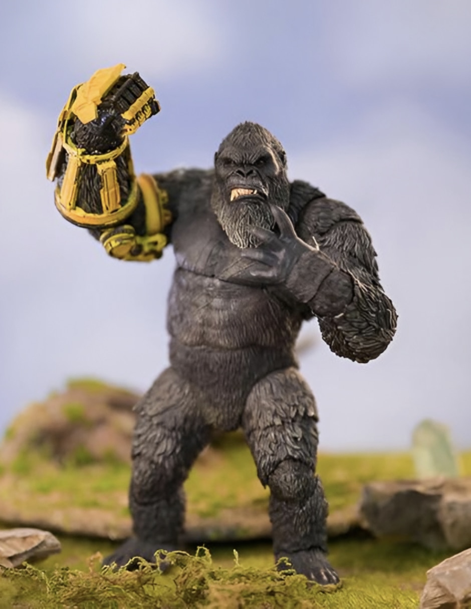 Figura de colección articulada godzilla vs kong: the new empire king kong estándar hiya