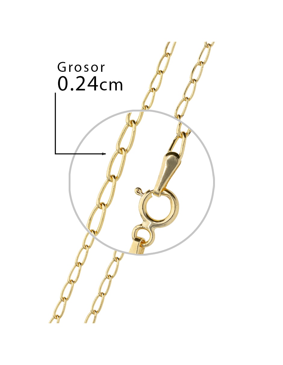 Pulsera Fonelli de oro amarillo 10 k Clasicas acabado pulido