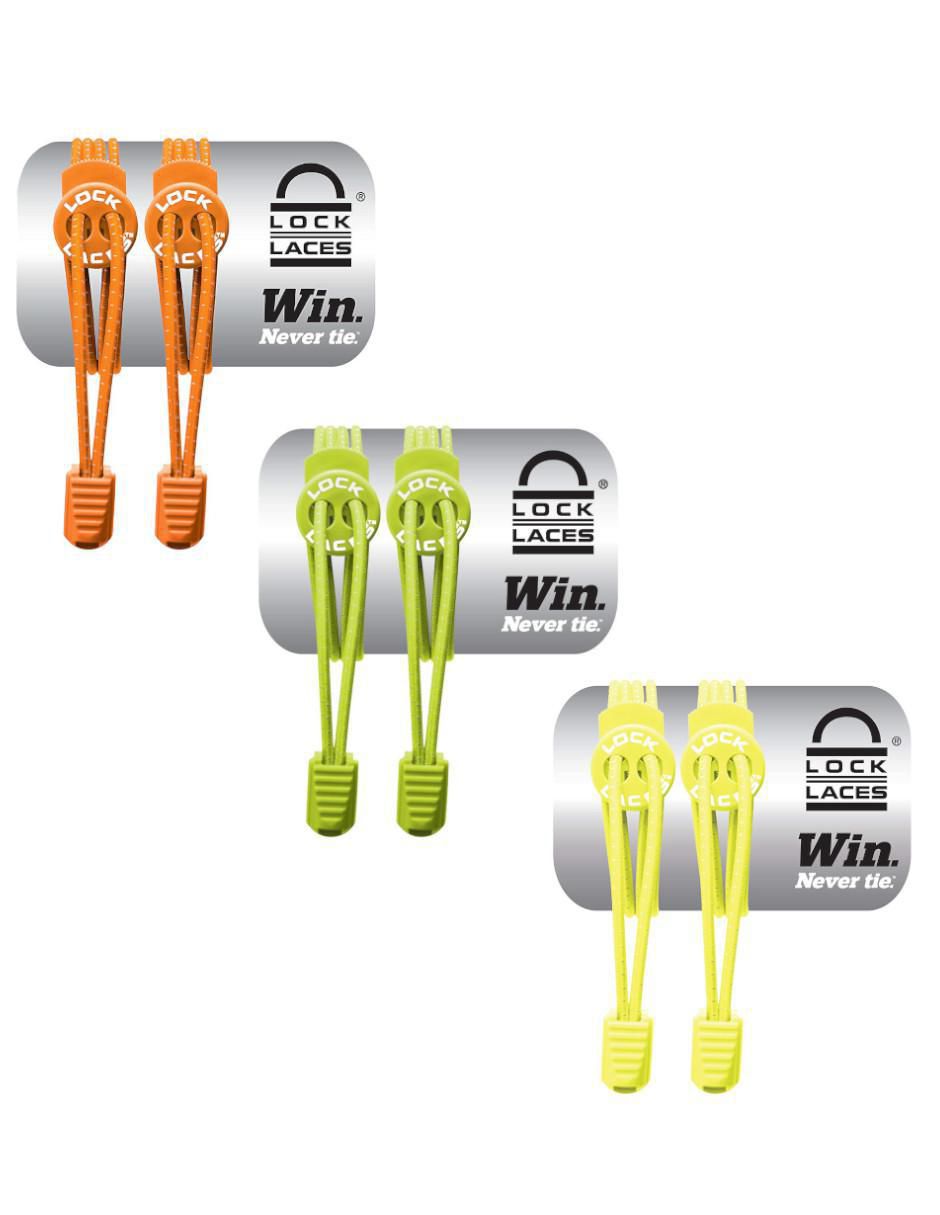 Agujetas de zapatos Lock Laces  de 121 cm 1