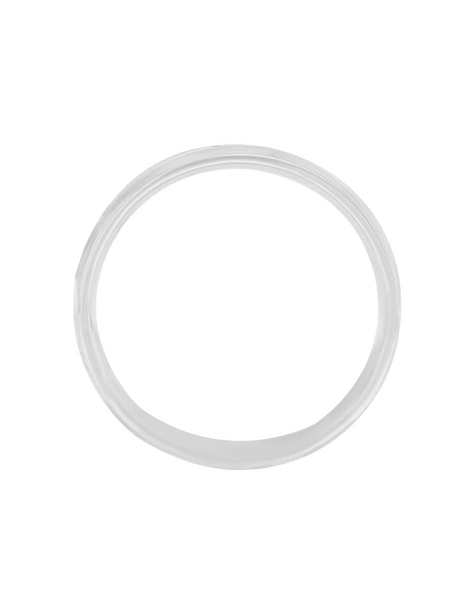 Argolla de oro blanco 14 k Essenza Amori diamante 2
