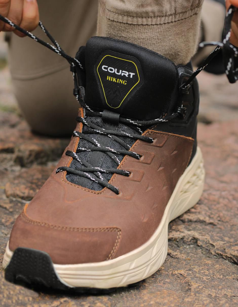 Tenis de piel de hombre para montañismo 3