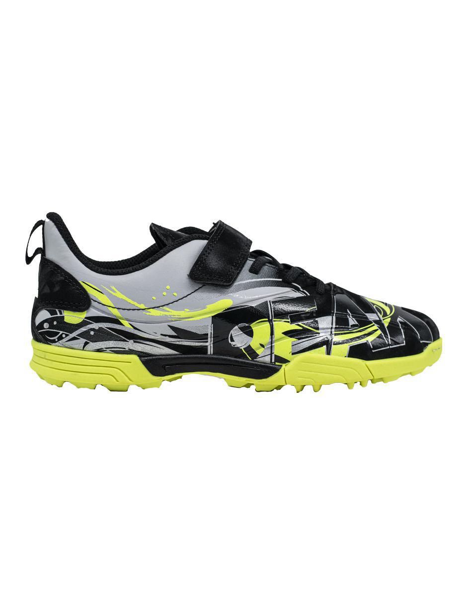 Tenis de piel de niño para fútbol