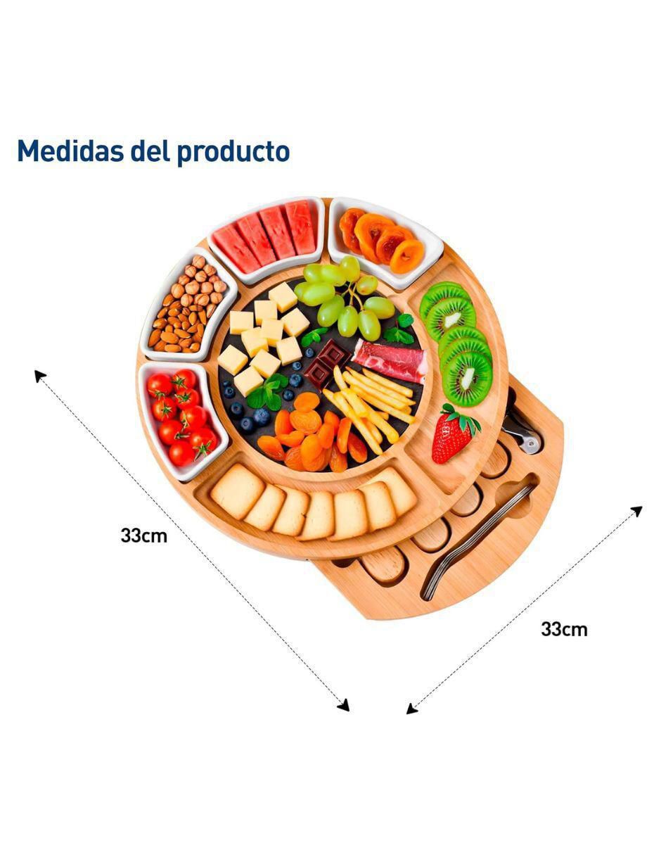 Set tabla para queso de madera 6