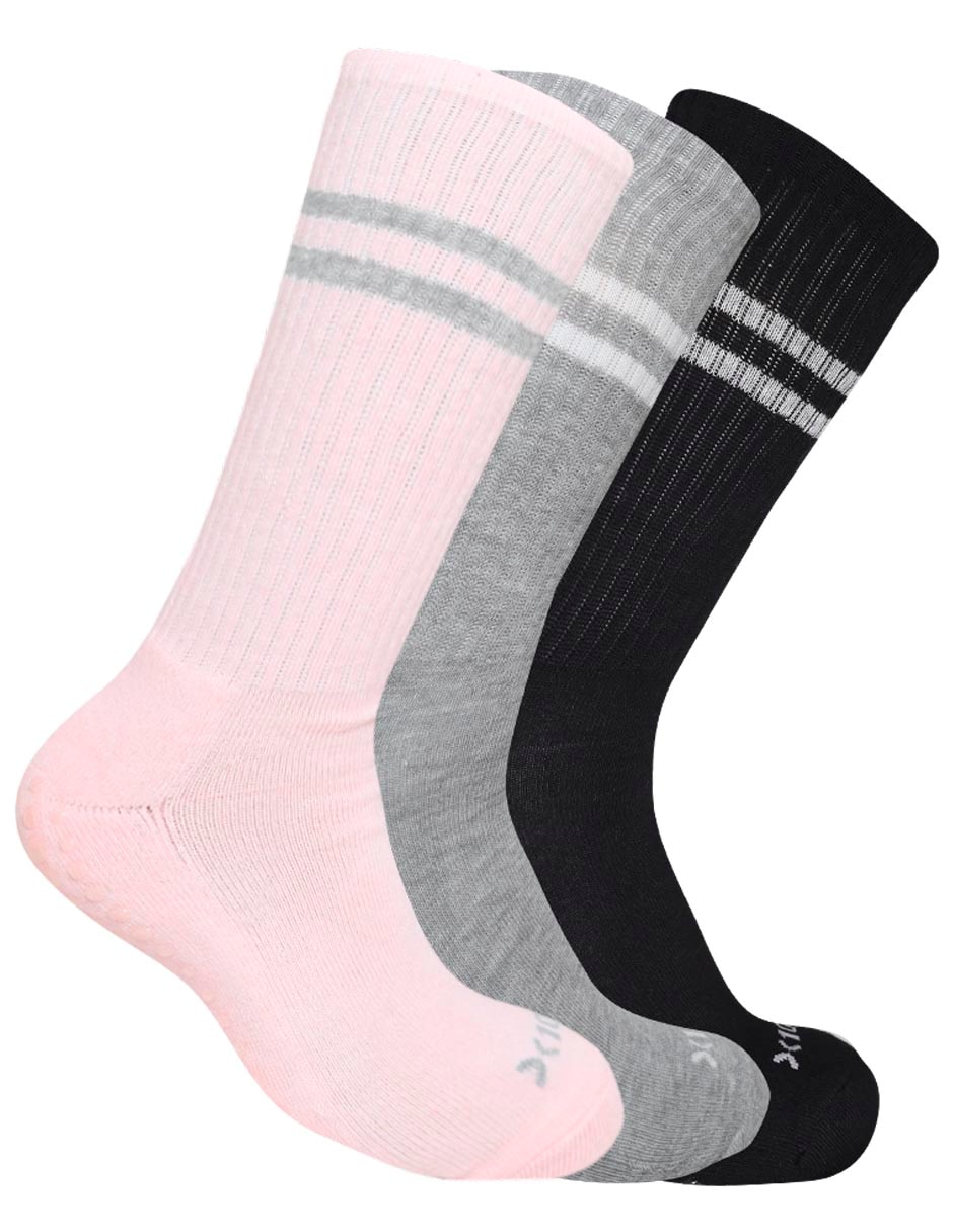 Set de calceta antiderrapante para entrenamiento para mujer 3 pares