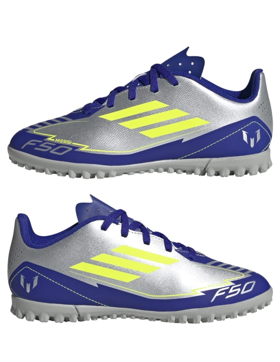 Tenis Adidas F50 Club Tf J Messi infantil unisex para fútbol