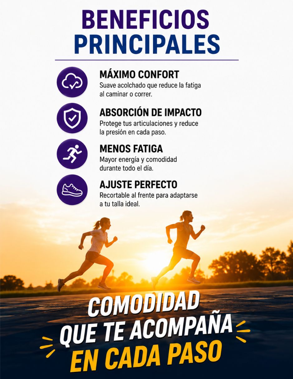 Plantilla deportiva comfort star de poliuretano
