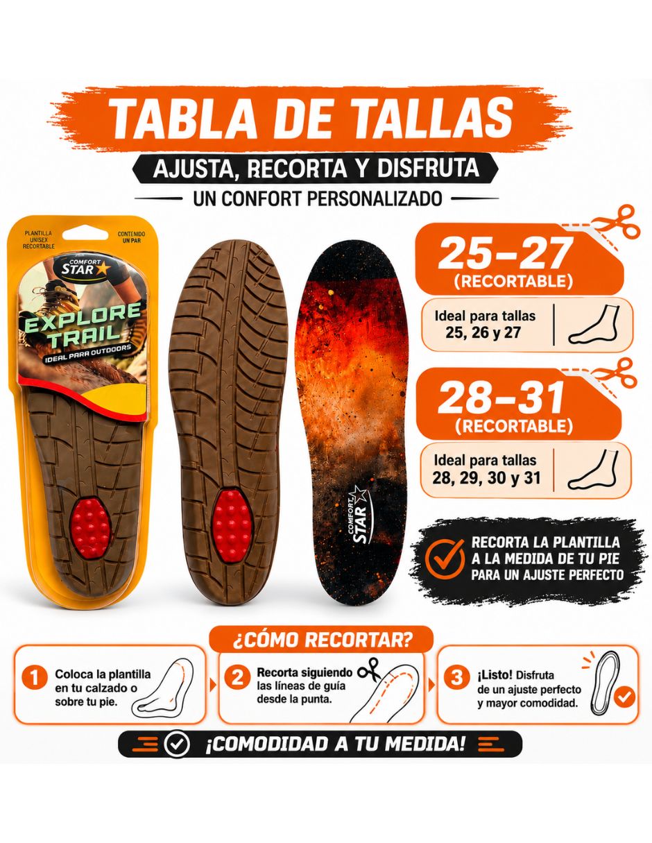 Plantilla deportiva Comfort Star
