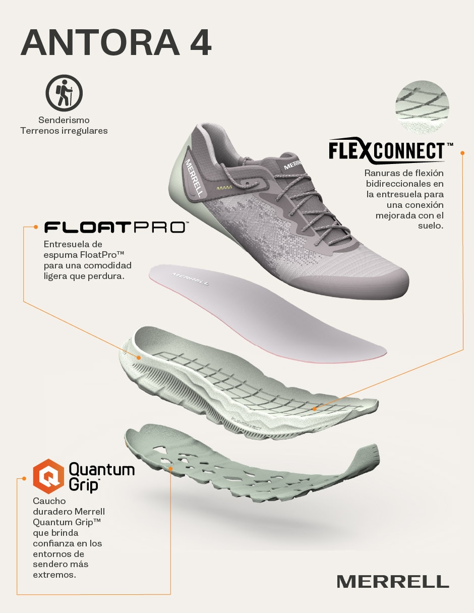 Tenis antora 4 de mujer para trail running 6