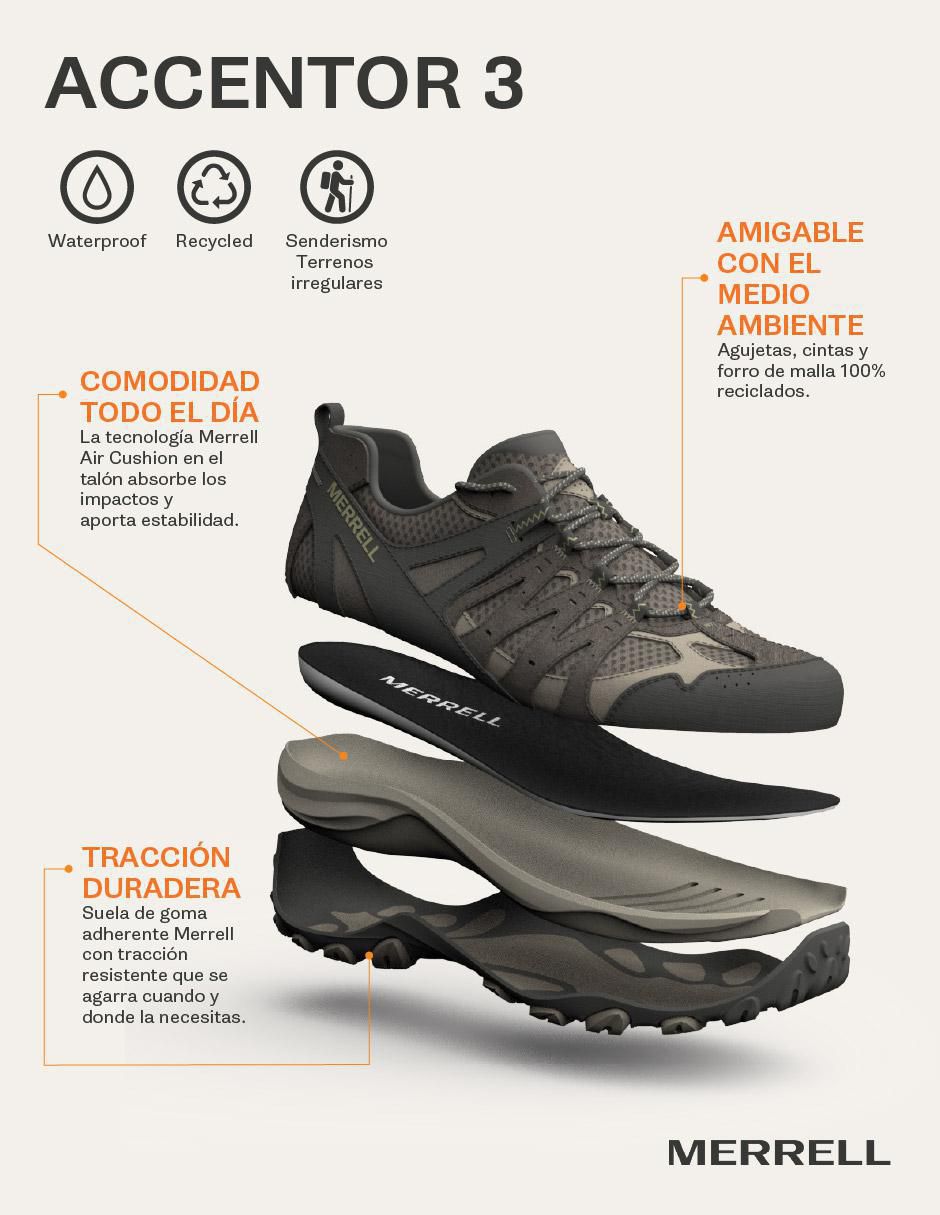 Tenis Merrell Accentor de hombre para hiking