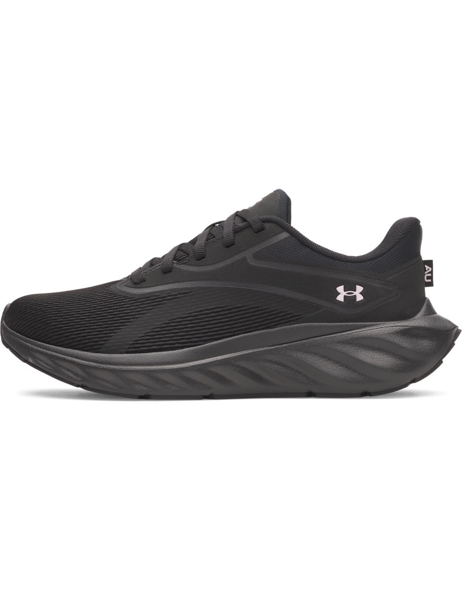 Tenis ua w ascendblk para correr de mujer