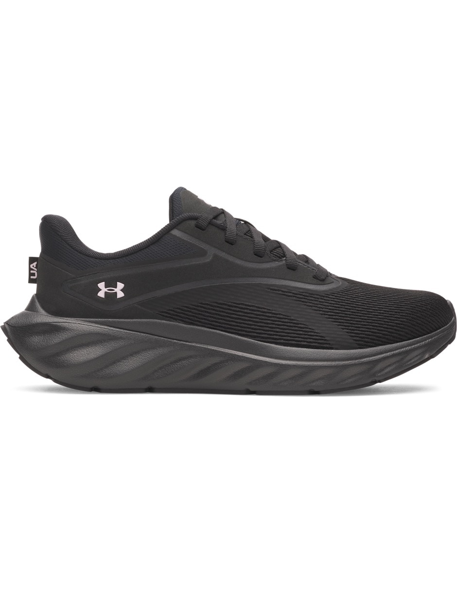 Tenis ua w ascendblk para correr under armour de mujer