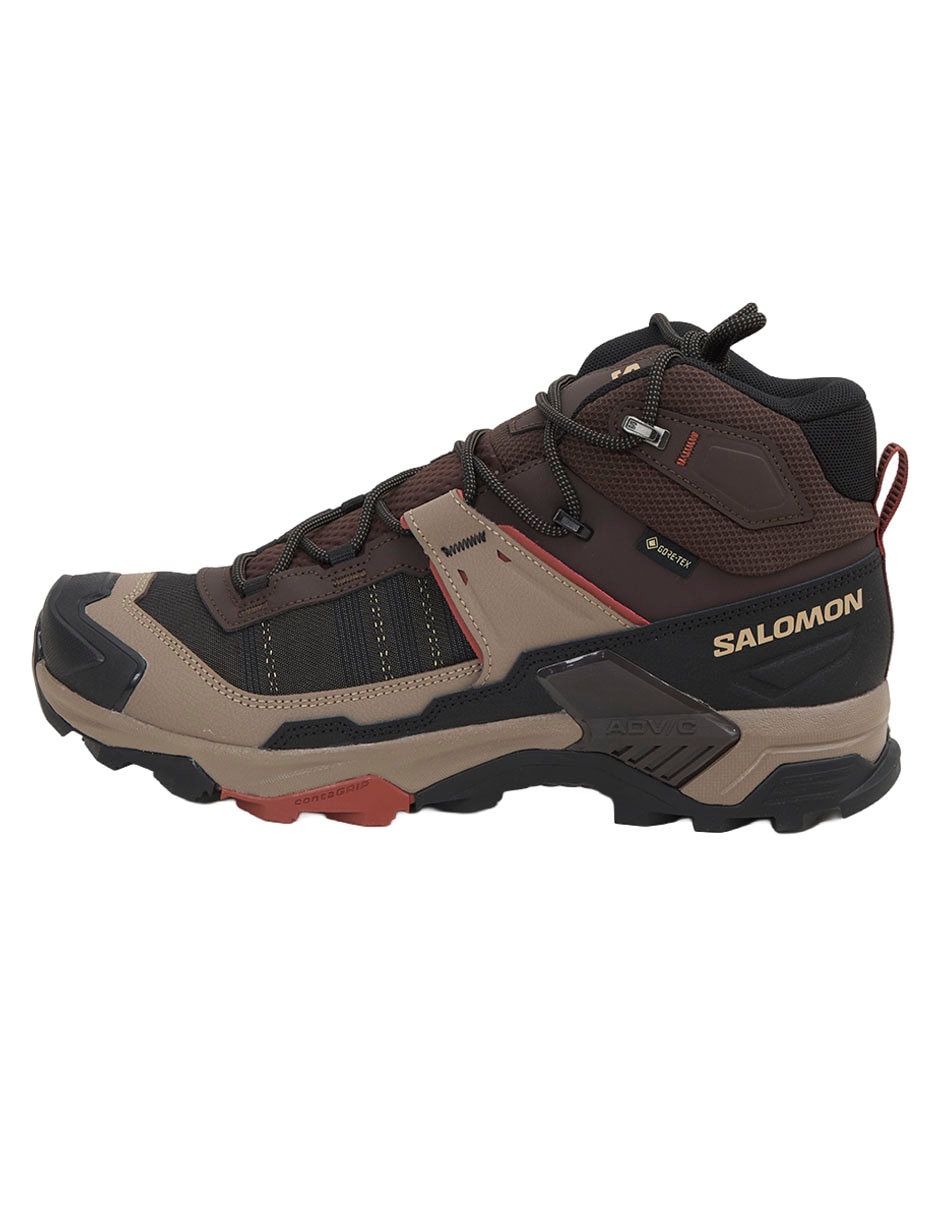 SALOMON Tenis X Ultra 5 Mid Gore-Tex Para Montañismo Salomon De Hombre