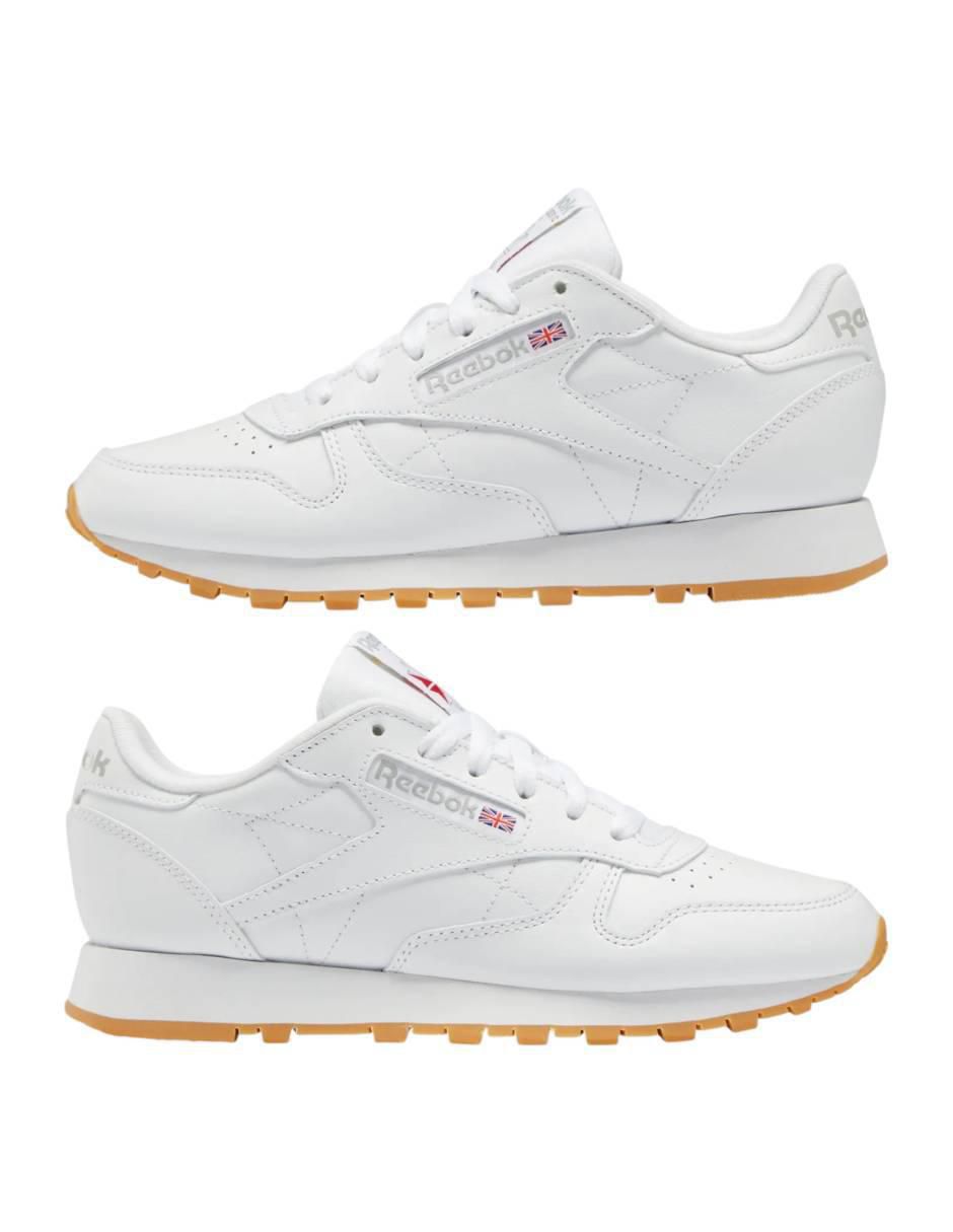 Tenis de piel Reebok Classic Leather de mujer para correr