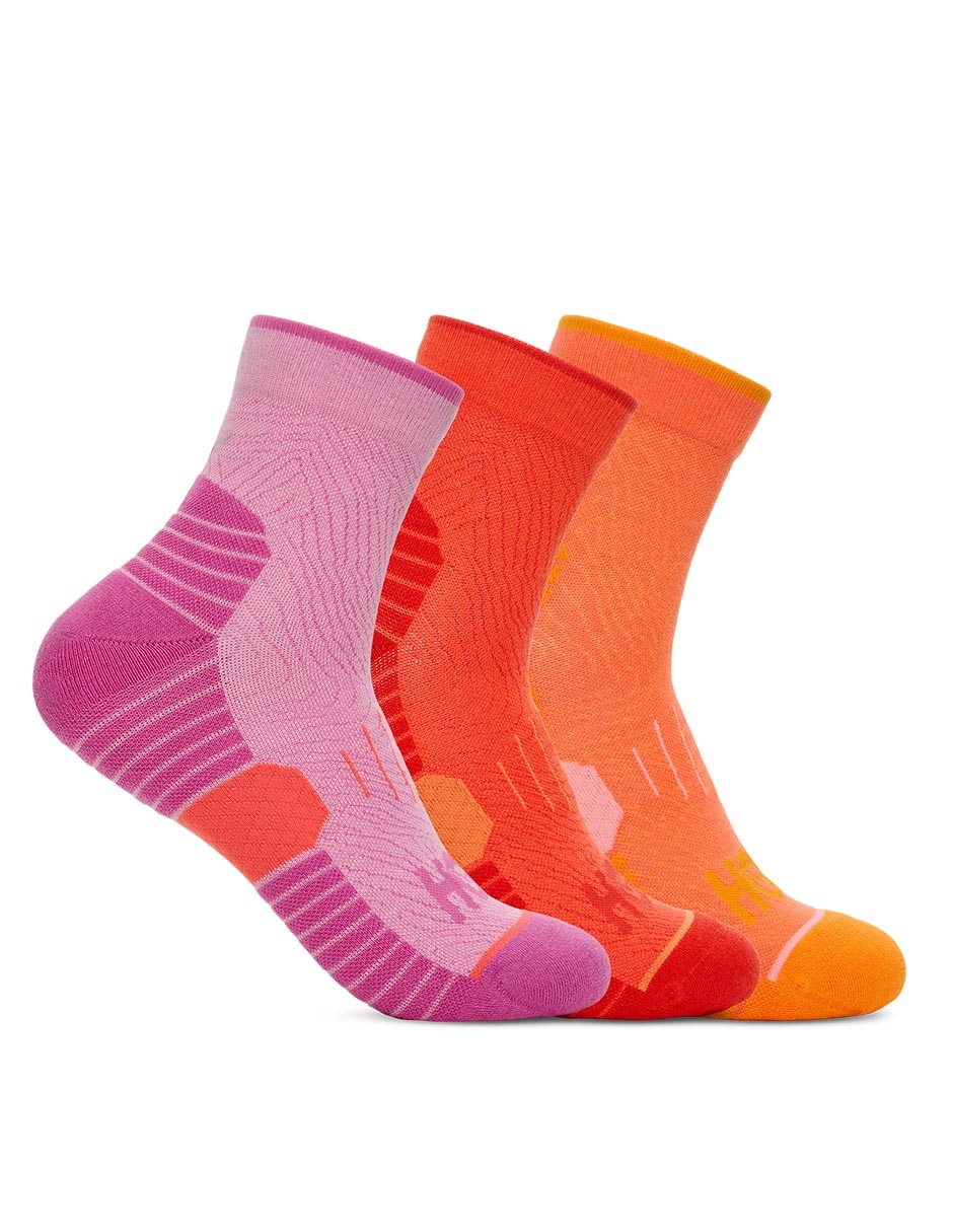 Calceta comfort para correr para mujer 3 pares