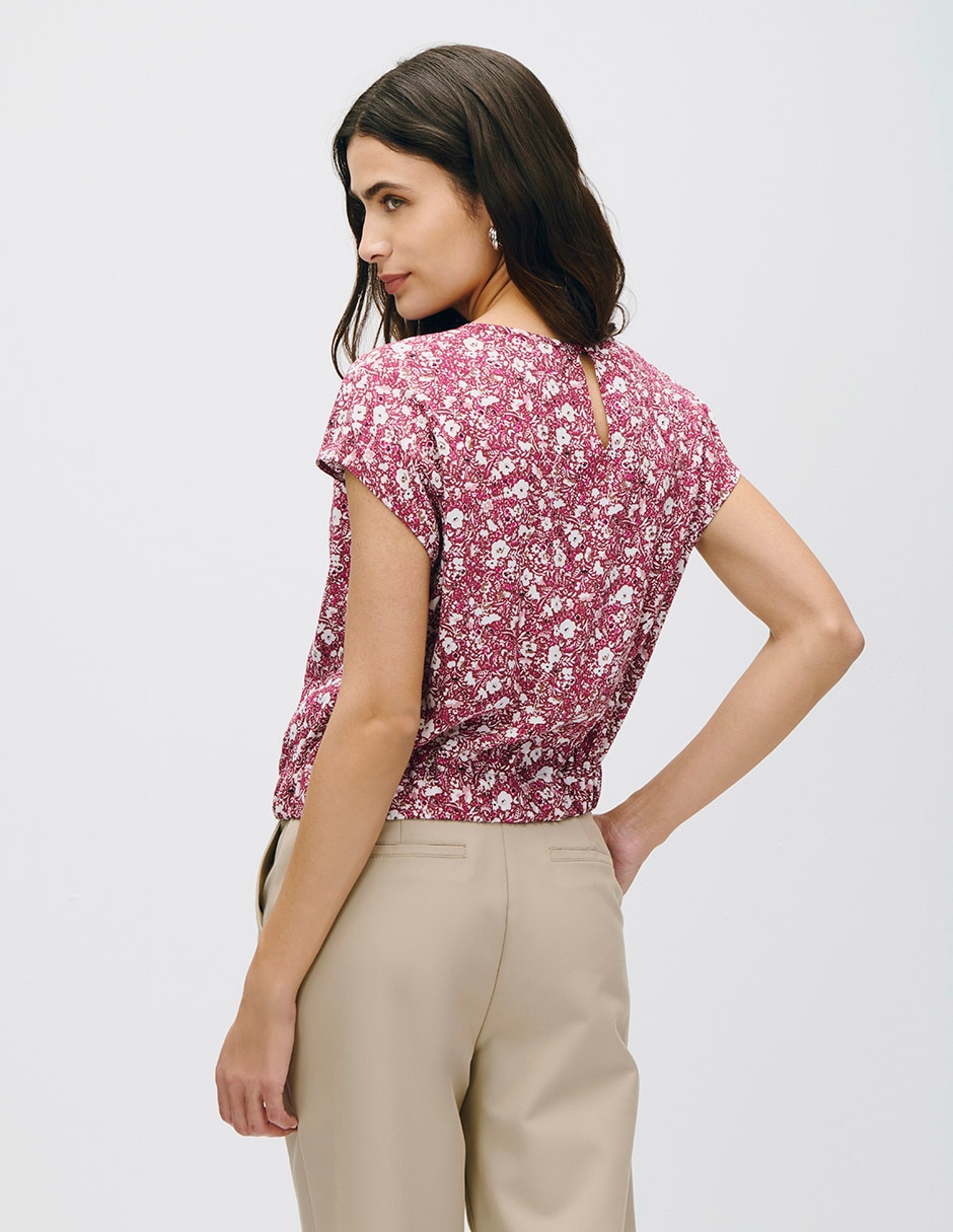 Blusa manga corta para mujer 4
