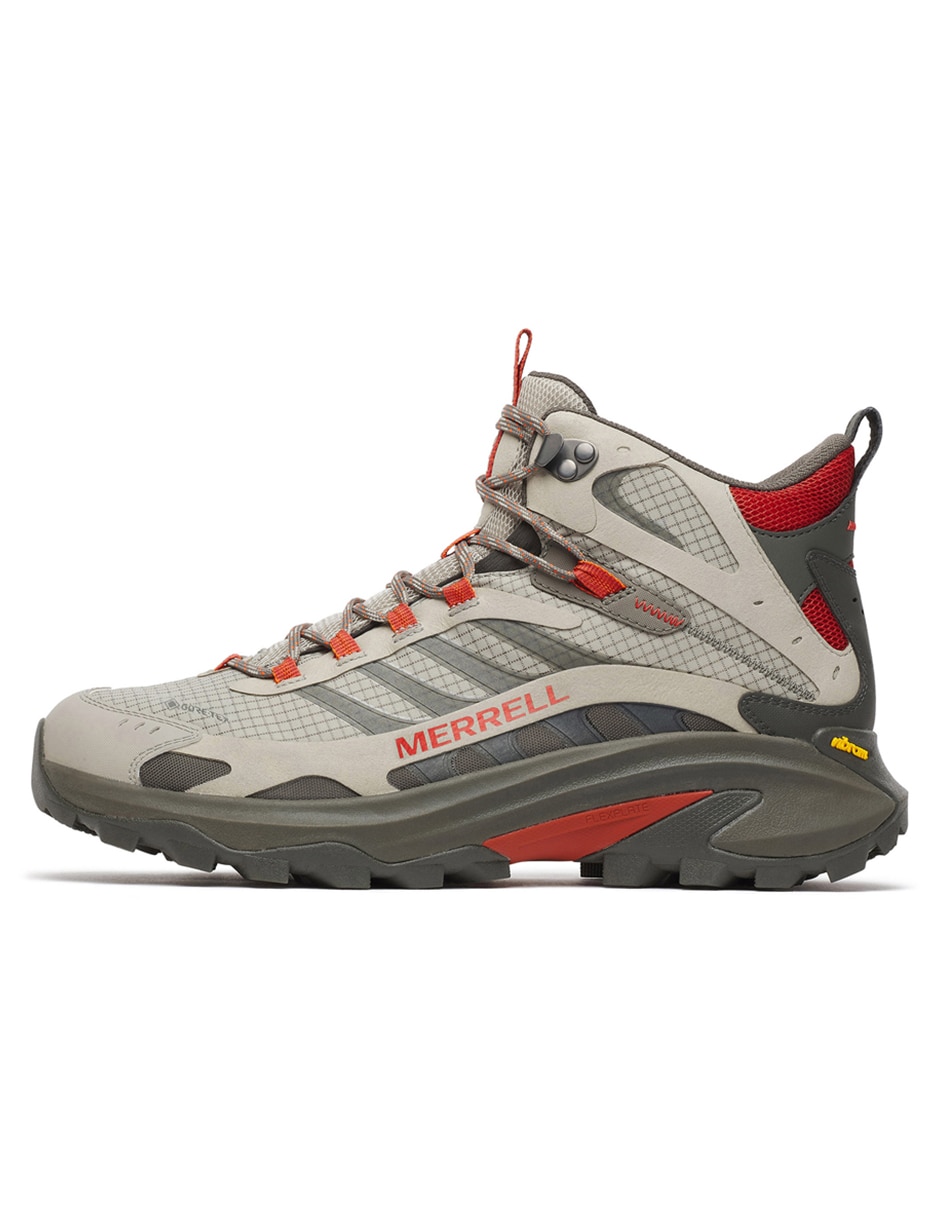 Bota de montañismo y senderismo merrell moab speed 2 mid gtx para hombre