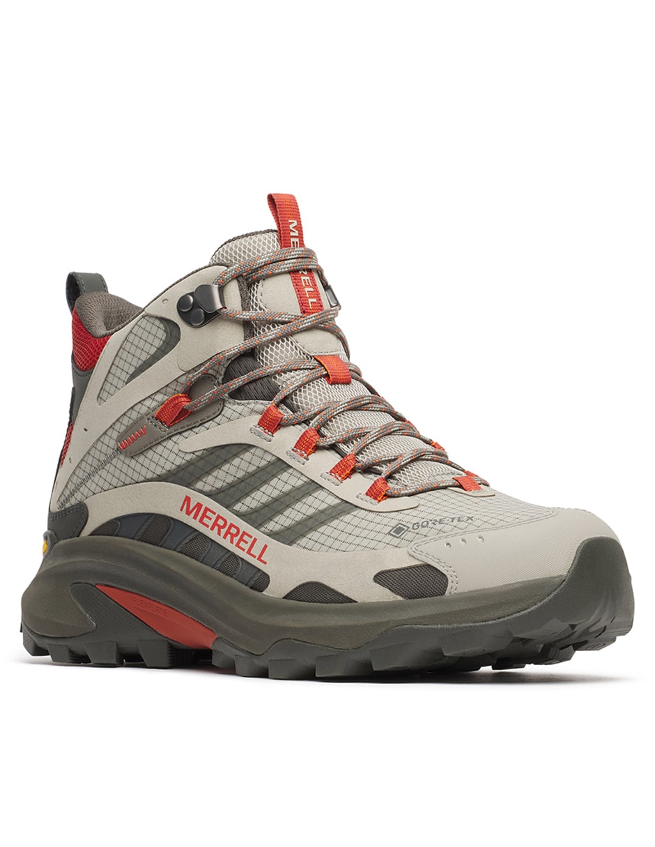 Bota de montañismo y senderismo merrell moab speed 2 mid gtx para hombre