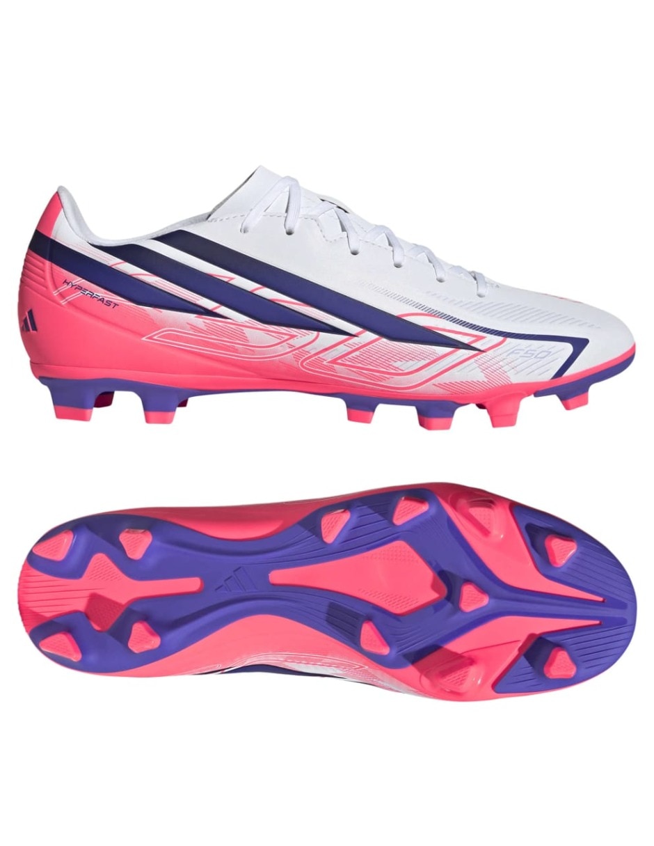 Tenis f50 hyperfast club fg/mg para fútbol adidas de hombre