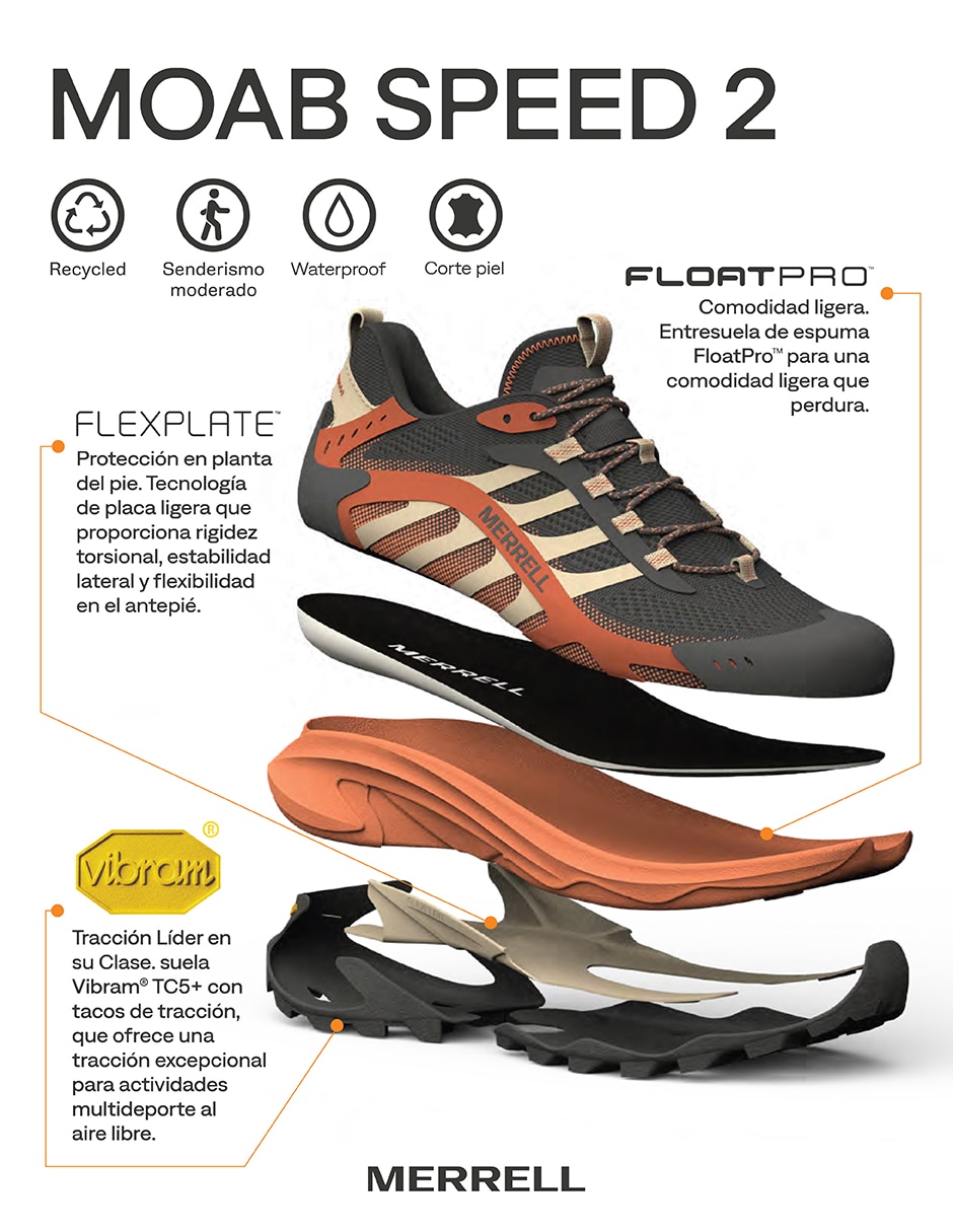 Bota montañismo y senderismo Moab Speed2 Ltr Mid para mujer 4
