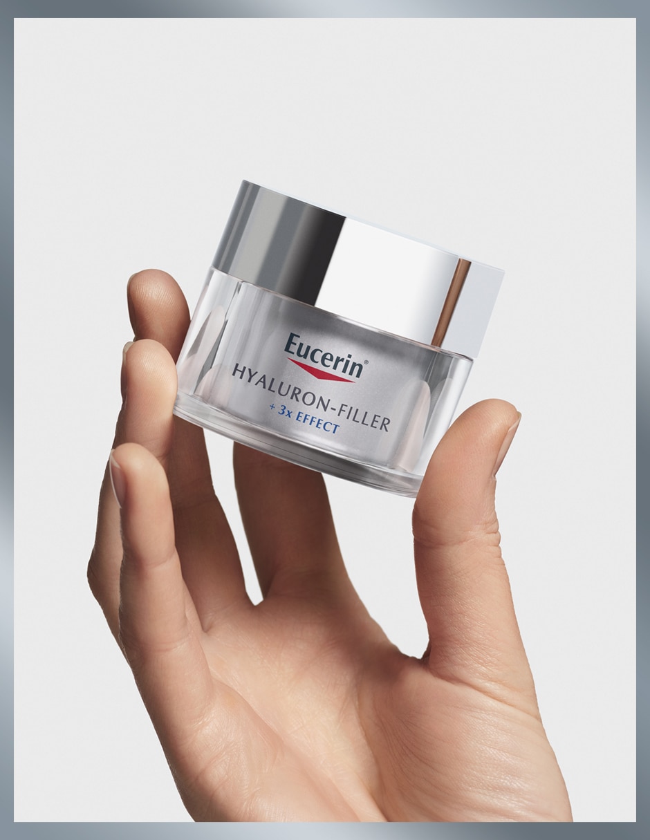 Crema facial recomendada para reafirmar día y noche Hyaluron-Filler Fps 15 Eucerin todo tipo piel